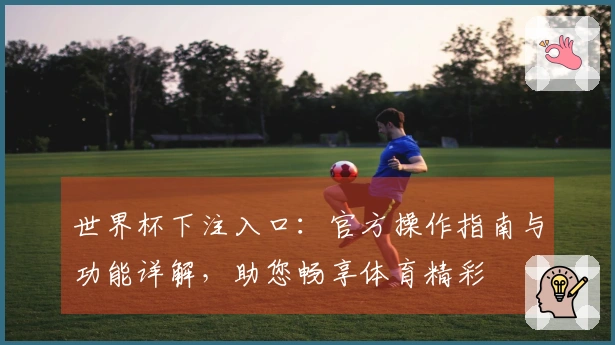 世界杯下注入口：官方操作指南与功能详解，助您畅享体育精彩